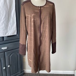 Rafael knee length full zip cardigan XL